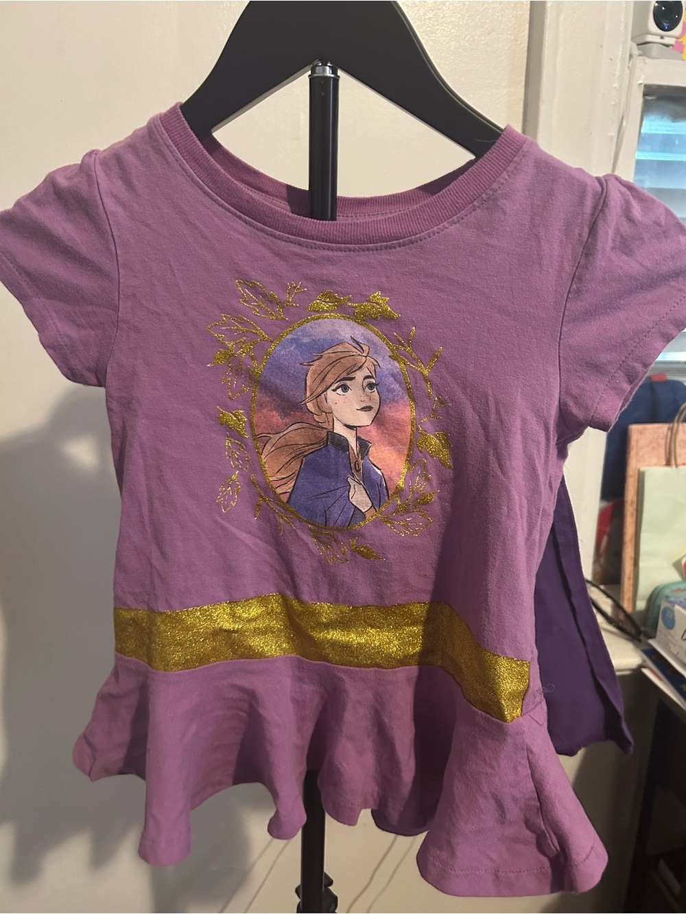 Disney’s Anna and Elsa Short Sleeve Peplum Tees w/ capes.